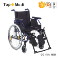 Topmedi Medical Equipment Self-Propelled Aluminum Wheelchair with Anti-Tippers